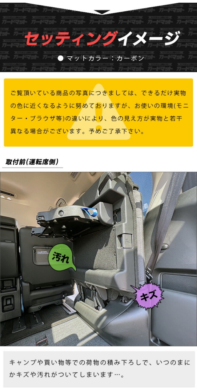 日産セレナC28イーパワーガソリン車ガードマットキックガードサー