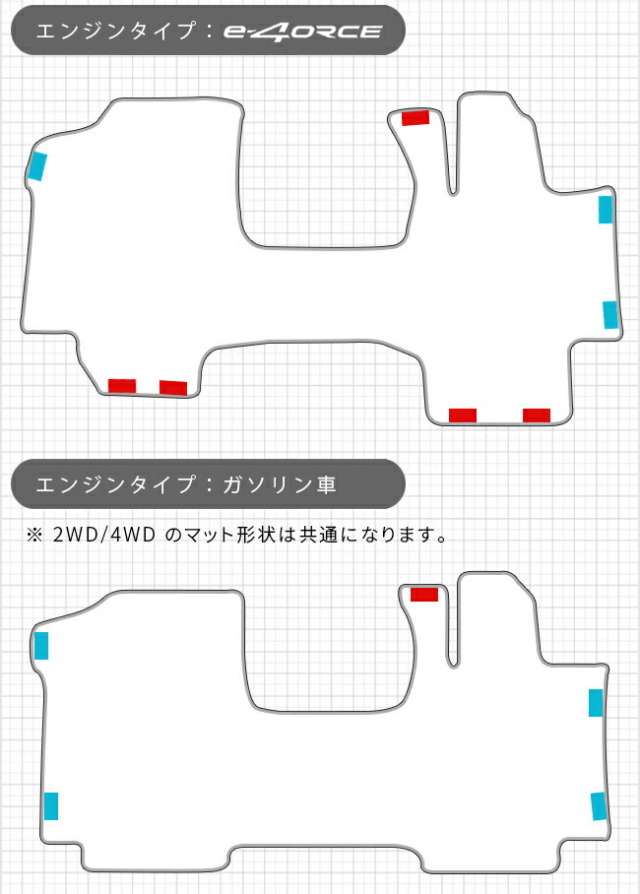 日産セレナc28フロント一体ラグマットDXシリーズアクセサリーカー