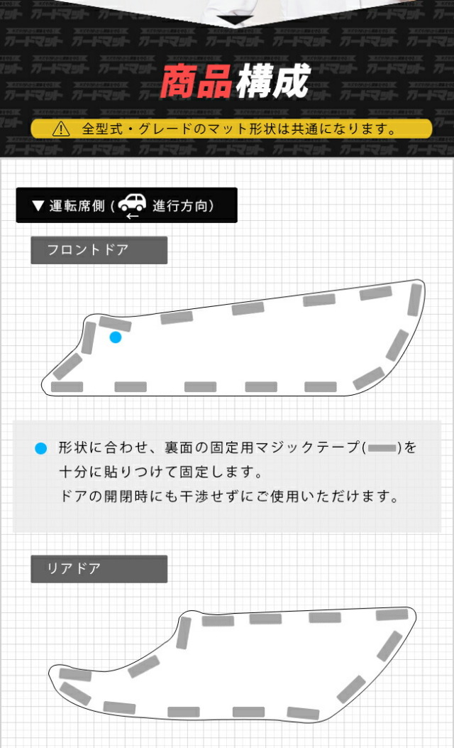 日産エクストレイルガードマットセットキックガードドアトリム専