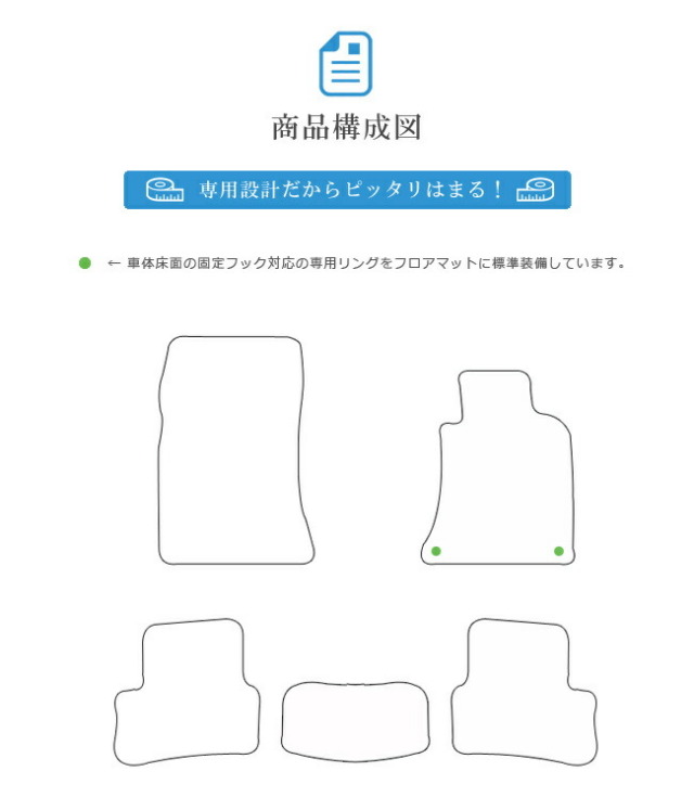 メルセデス・ベンツBクラスフロアマットW246STDマットカーマット