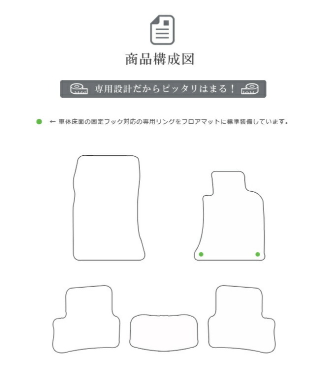 メルセデス・ベンツBクラスフロアマットW246LXマットカーマット内