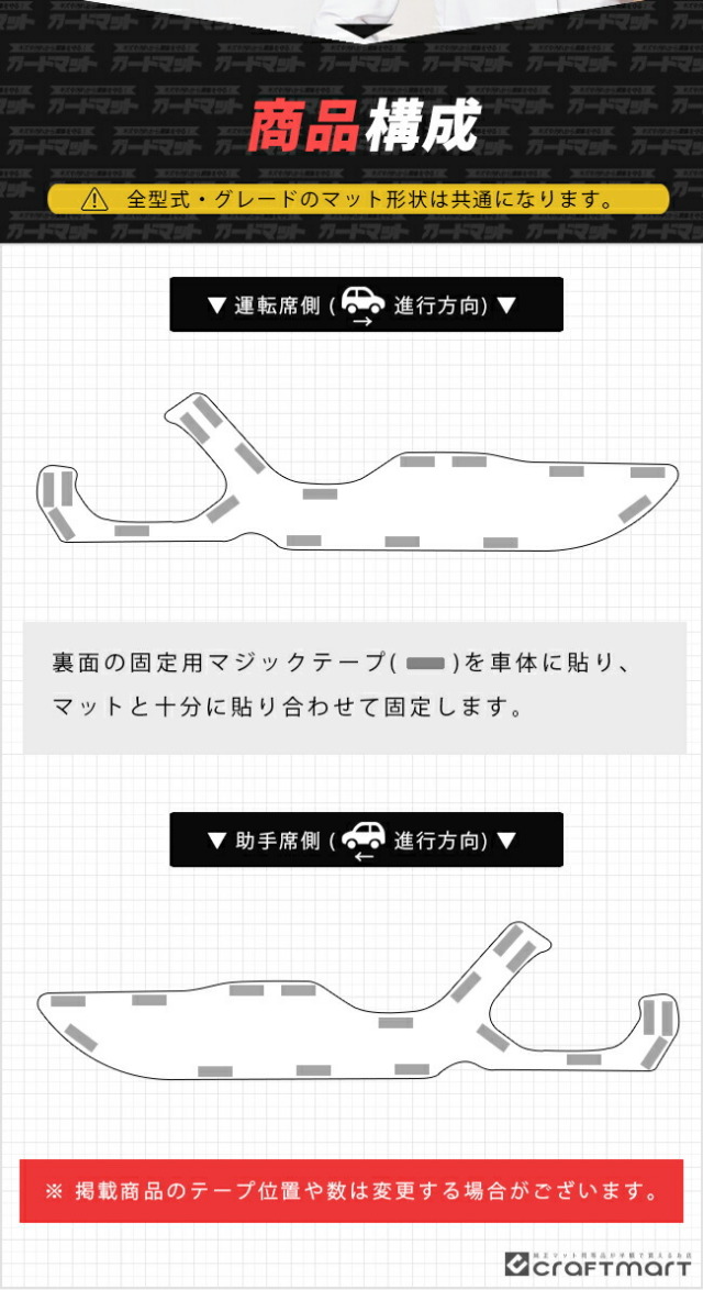 スバルBRZZD8ガードマットキックガードフロントドアトリム用アク