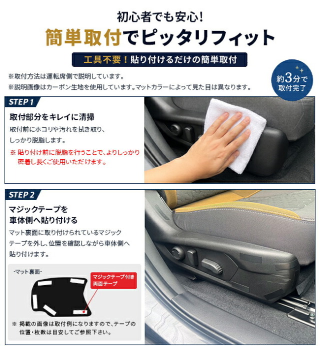 スバルクロストレックGU系フロントシートサイドガードマット2枚組車種専用設計傷防止汚