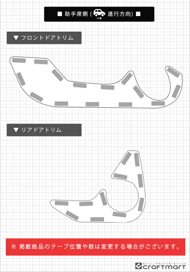 スバルクロストレックGU系ガードマットセットキックガードドアト
