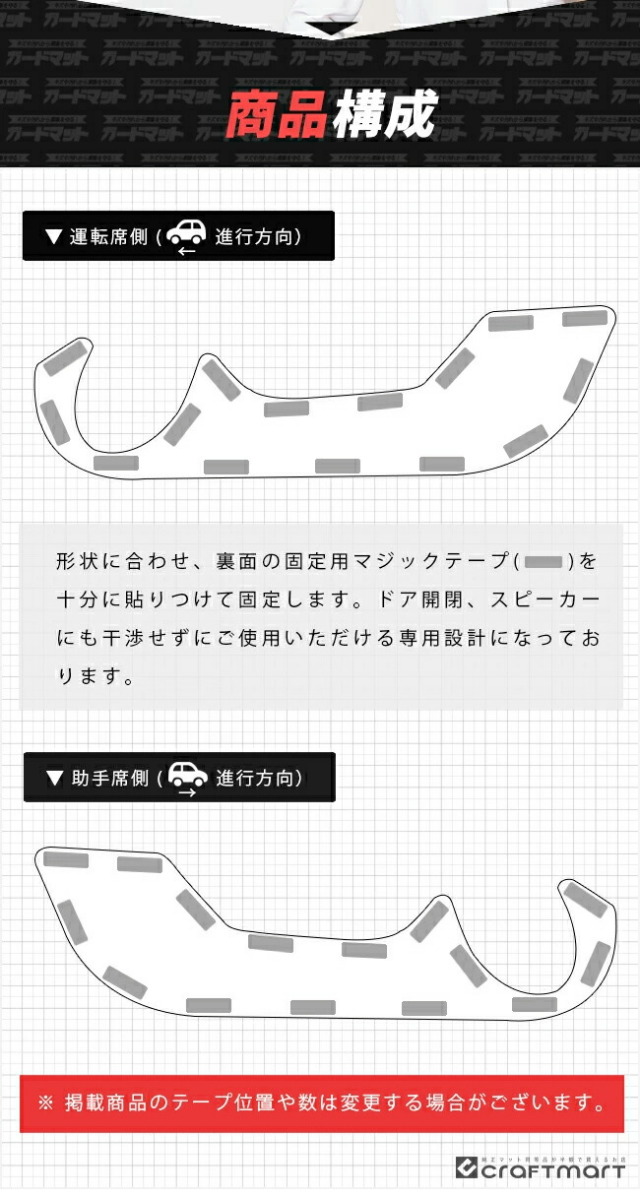 スバル クロストレック GU系 ガードマット キックガード フロント