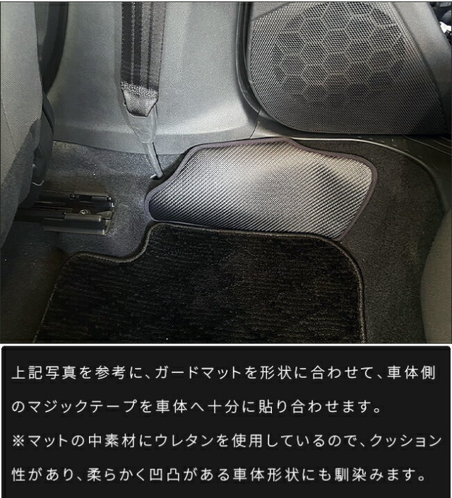 スバルインプレッサガードマットキックガード後席外側用2枚組GU系