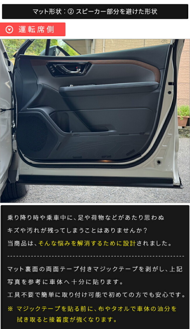 スバルフォレスターガードマットキックガードフロントドアトリム