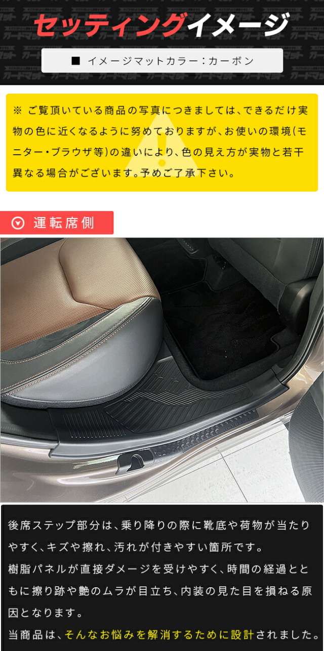 スバルフォレスターガードマット後席用ステップ2枚組SL系専用アク