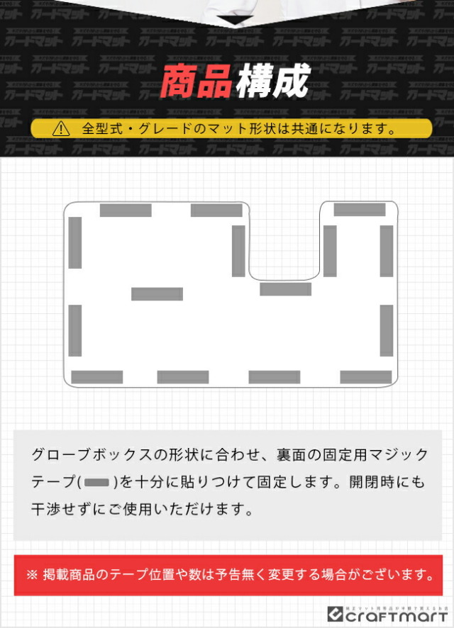 スバルフォレスターSK系ガードマットキックガードグローブボック