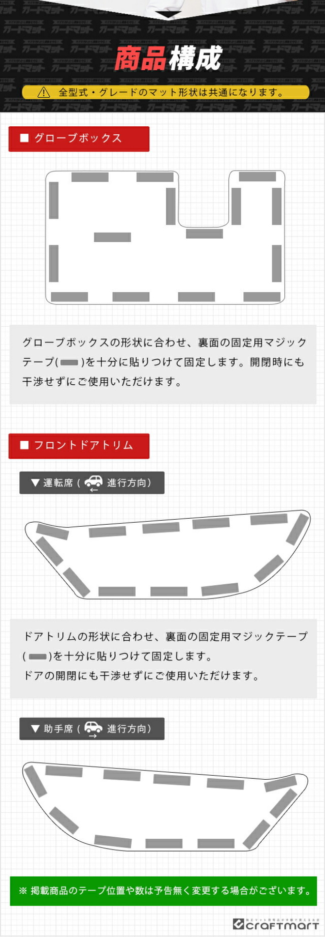 スバルフォレスターSK系ガードマットセットキックガードグローブ