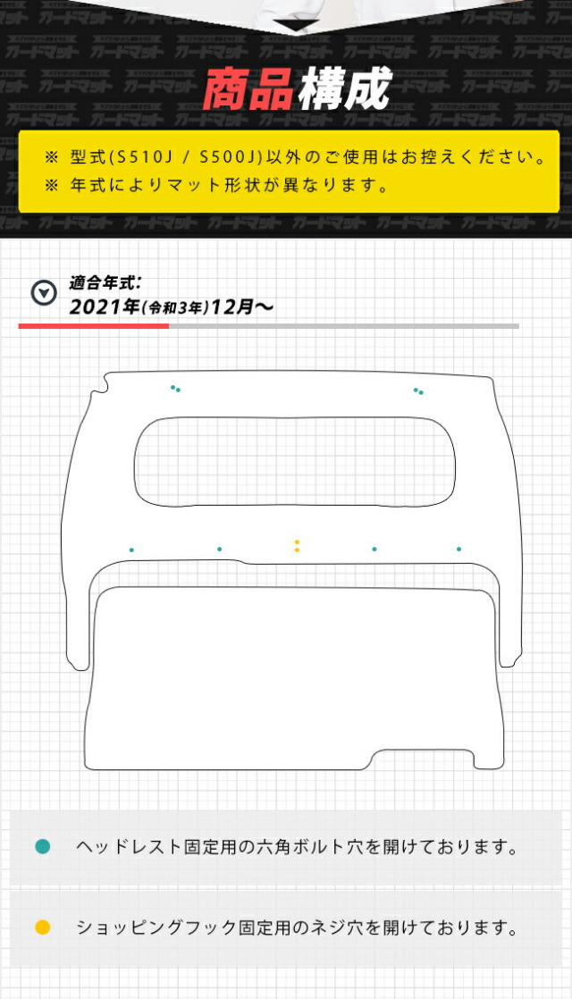 スバルサンバートラックガードマットキックガードキャビン背面用