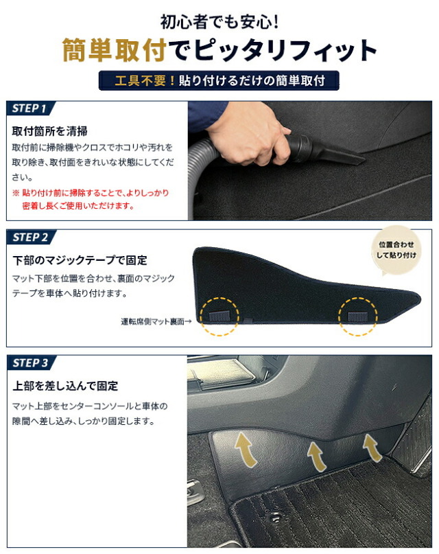 スバルソルテラXEAM11XXEAM15Xガードマット専用設計でセンターコンソール下にぴったり