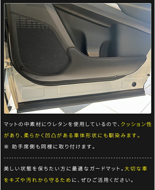 スバルソルテラガードマットキックガードフロントドアトリム用2枚