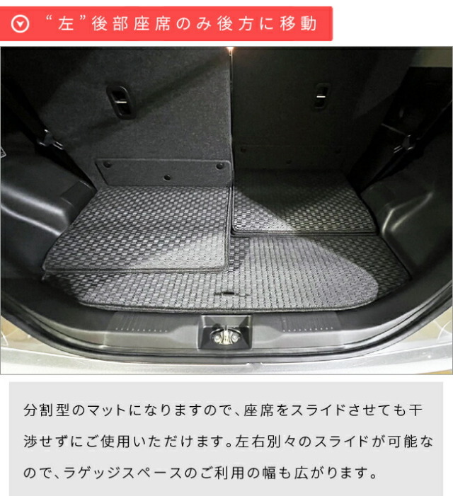 スズキソリオバンディットMA37Sラゲッジマット分割型DXシリーズ内