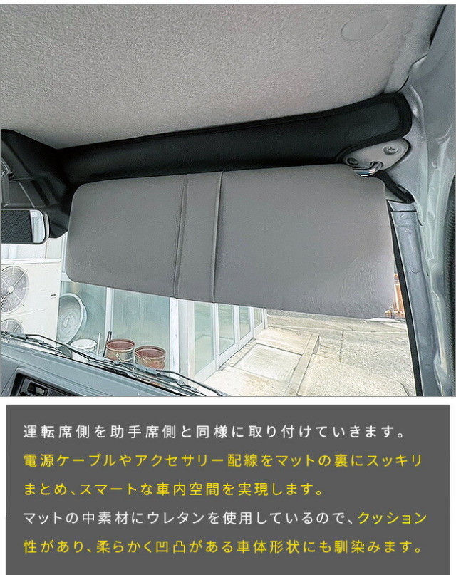 スズキキャリイDA16Tガードマットフロントガラス上部用2枚組MC後