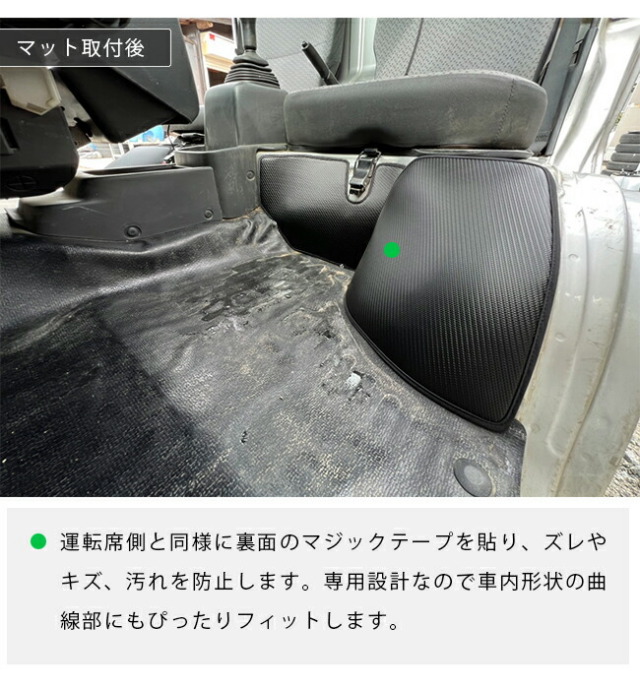 日産NT100クリッパートラックガードマットキックガードタイヤハウ