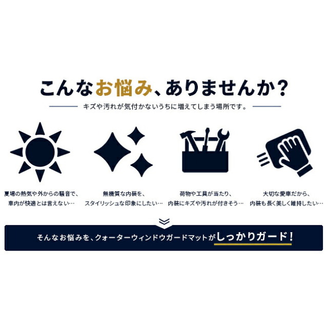 スズキスーパーキャリイガードマットクォーターウィンドウ用2枚組DA16Tトラック専用ア