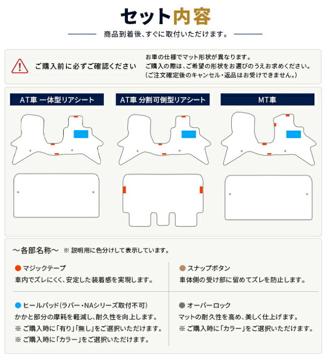 エブリイバンDA18V車種専用設計フロアマット