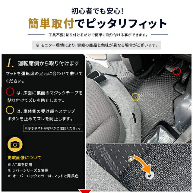 エブリイバンDA18V車種専用設計フロントマット