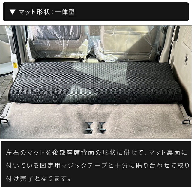 スズキエブリイワゴンラゲッジマット後部座席背面STシリーズDA17系対応カーマット内装
