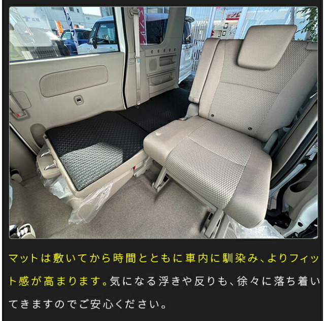 スズキエブリイワゴンロングラゲッジマット後部座席背面付きSTシリーズDA17系内装パー