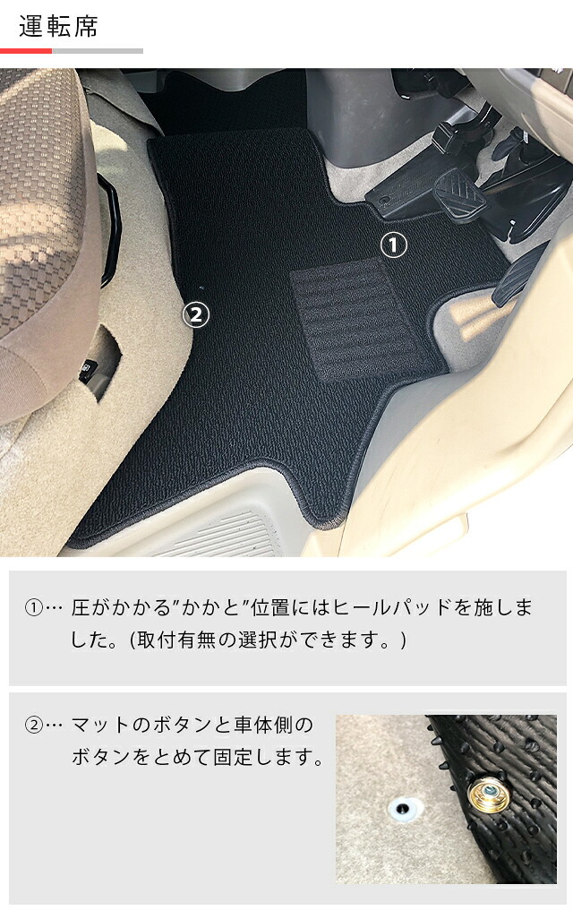スズキエブリイワゴンDA17WフロアマットDXシリーズカーマットSUZUKIEVERYWAGON内装カス