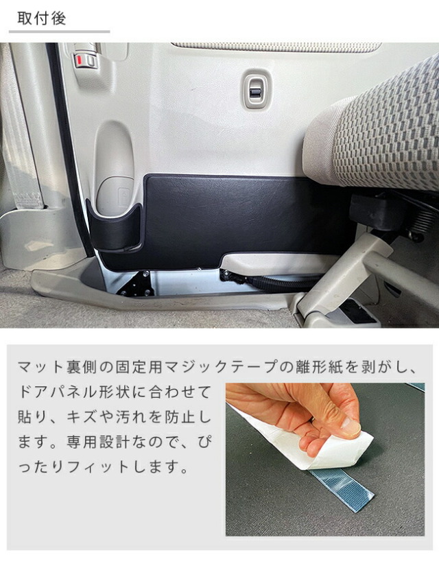 マツダスクラムワゴンリアスライドドアトリム用ガードマットアク