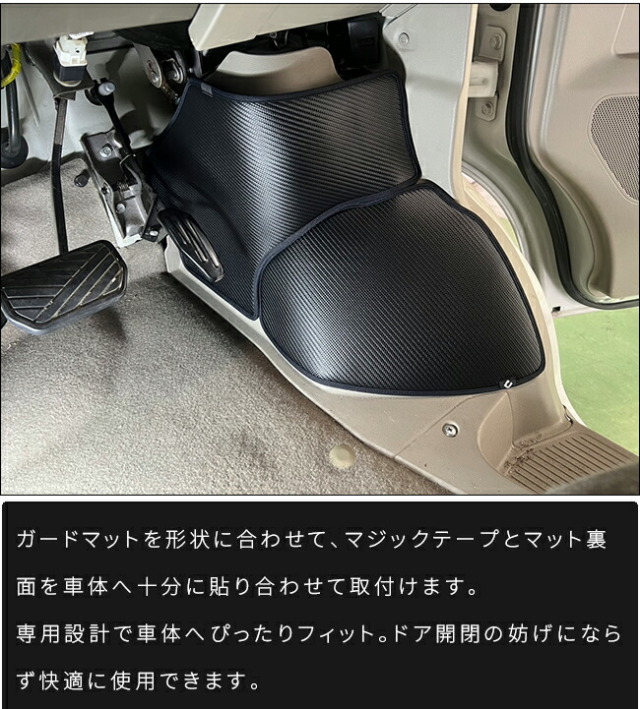 スズキエブリイワゴンDA64Wガードマットキックガードタイヤハウス用4
