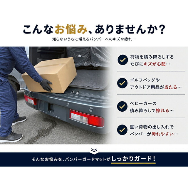 スズキエブリイワゴンDA18Wバンパーガードマット車種専用設計リアバンパー保護キズ防止