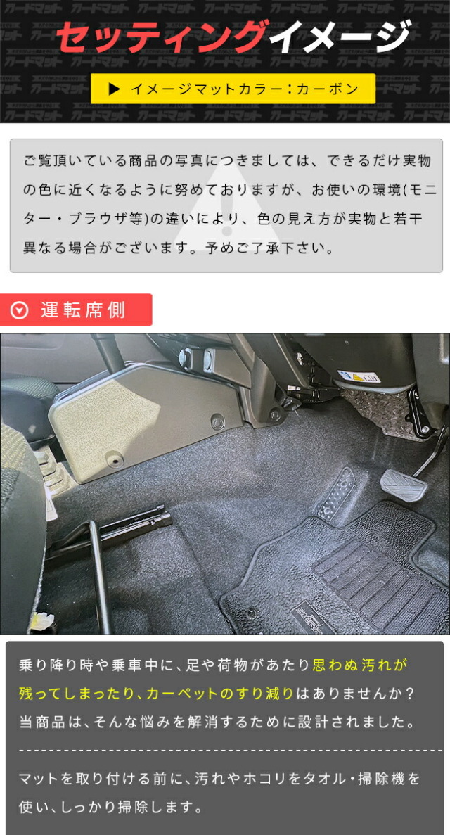 スズキジムニーJB04系AT車センターコンソール下用3枚組キックガー
