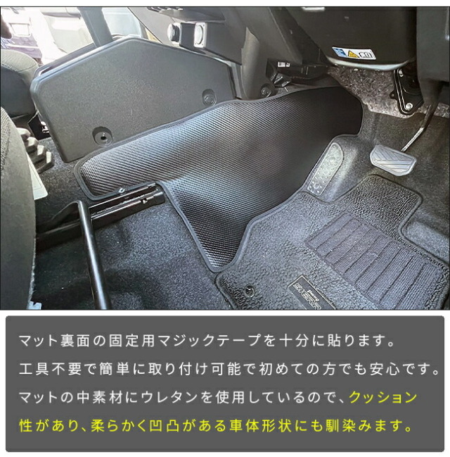 スズキジムニーJB04系AT車センターコンソール下用3枚組キックガー