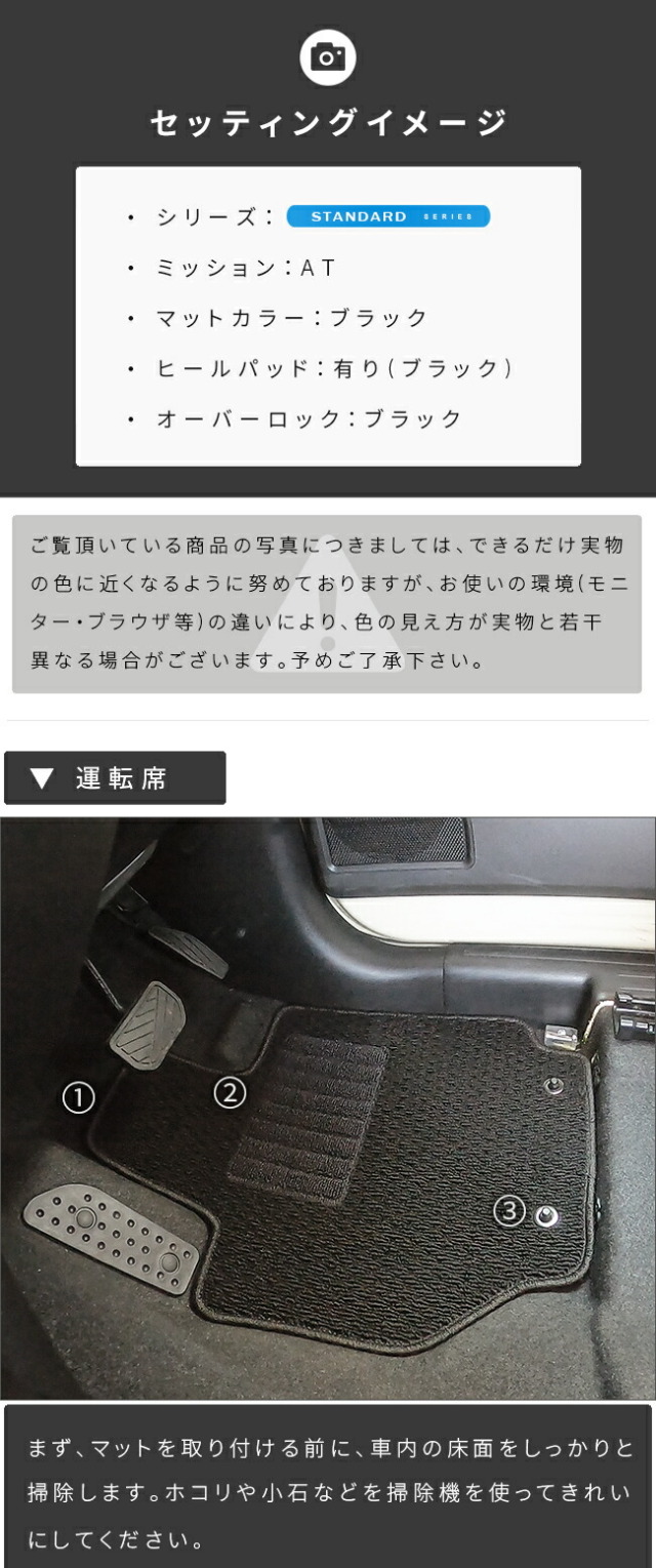 スズキジムニージムニーシエラJB64JB74フロアマットDXシリーズ5枚