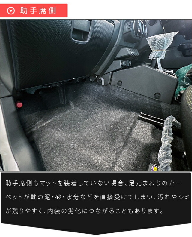 スズキジムニーノマドガードマットキックガード後部座席下用JC04