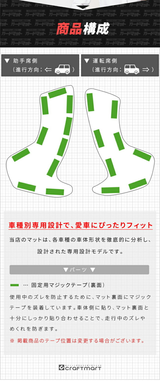 スズキスペーシアガードマットキックガードフロントパネル内側用