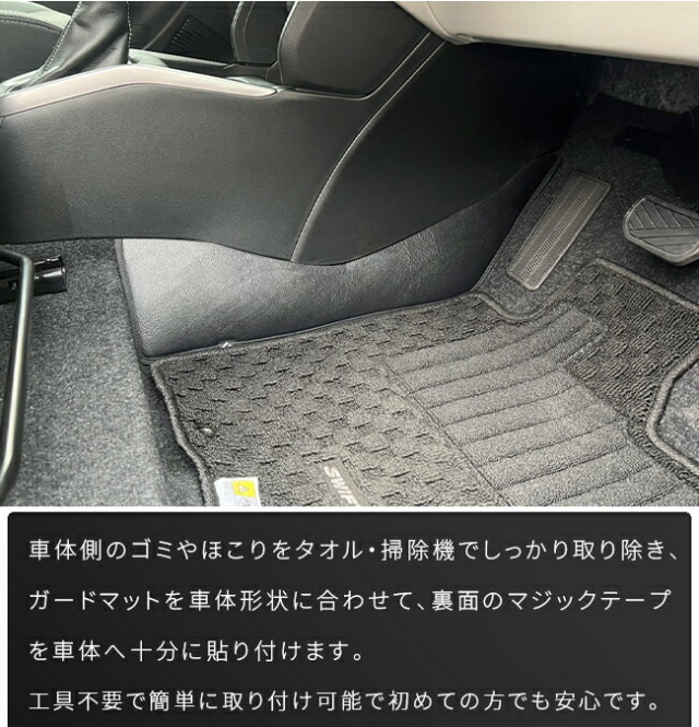 スズキ新型スイフトセンターコンソール下用2枚組キックガードアクセサ