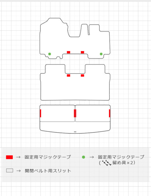ワゴンrスマイルフロアマットラゲッジマットマットセットSTシリー
