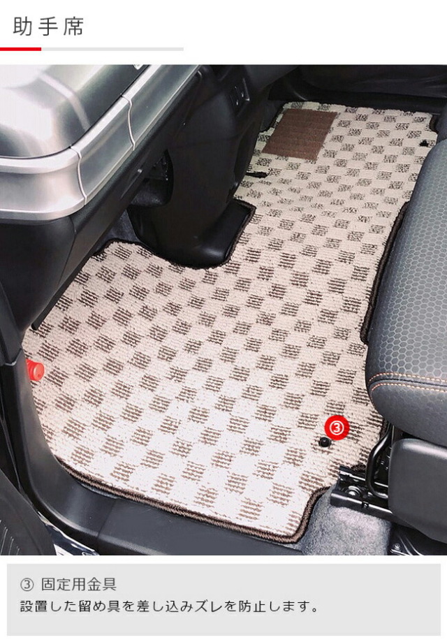 ワゴンrスマイルフロアマットDXシリーズ専用車用アクセサリーカー