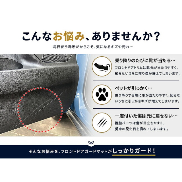 スズキクロスビードアトリムの擦り傷や汚れを防ぐ保護マット