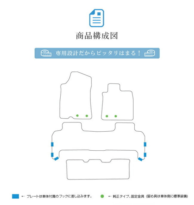 トヨタランドクルーザー200系フロアマットSTDマットURJ202W8人乗