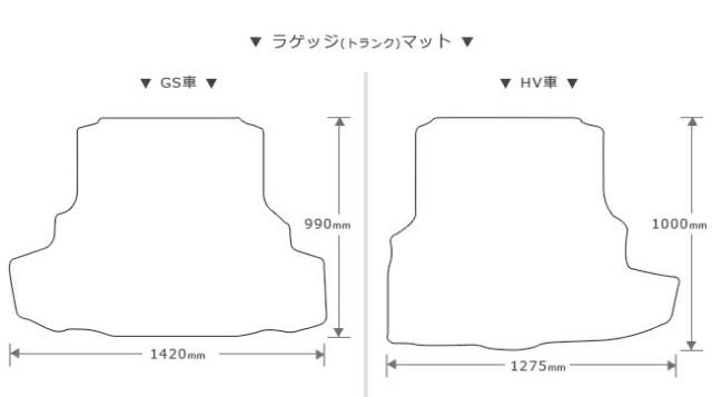 LEXUSレクサスRC10系RC200tRC300hRC300RC350フロアマットラゲッジ