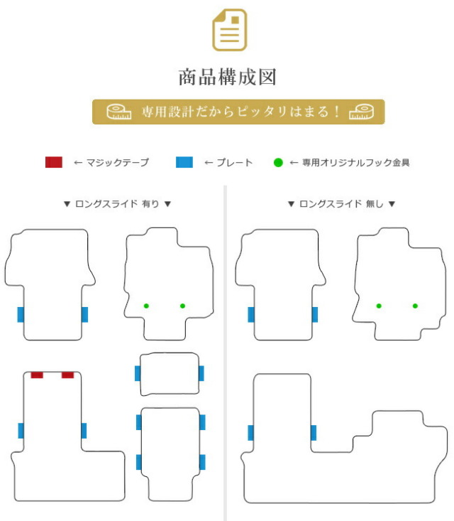 ダイハツタントタントカスタムフロアマットPMマットLA650LA660車