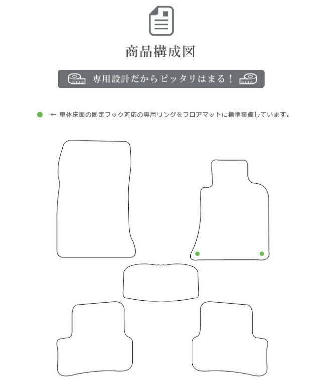 メルセデス・ベンツAクラスフロアマットW176LXマットカーマット内