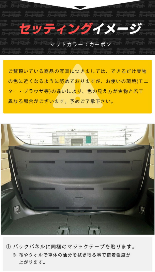 トヨタ アルファード 30系 バックドアトリム用 1枚入り ガードマット