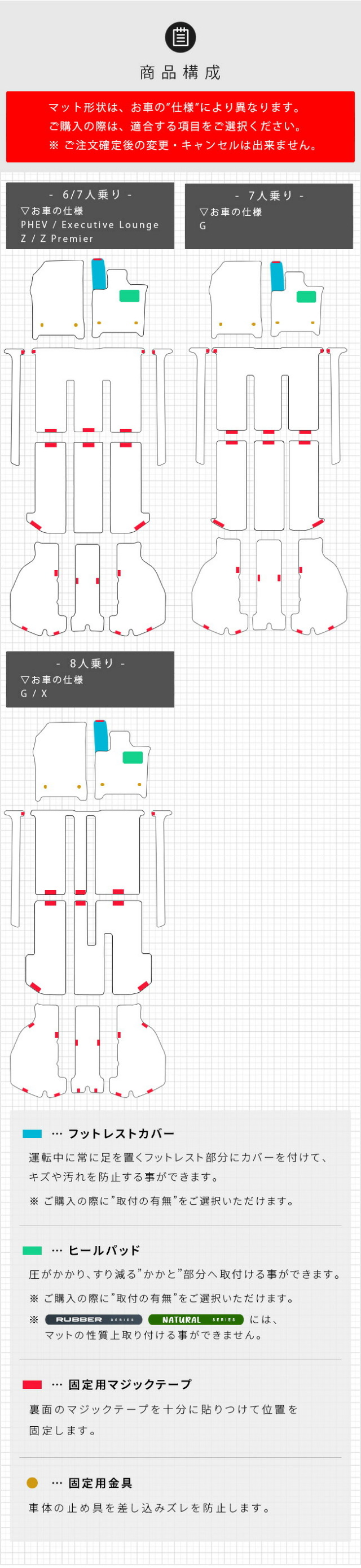 トヨタ新型アルファードヴェルファイア40系フロアマットラゲッジマットSTシリーズマットガソリンハイブリット対応内装カスタム車