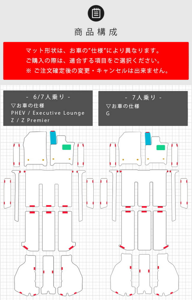 トヨタ新型アルファードヴェルファイア40系フロアマットセットフロアマットサイドステップマットラゲッジマットSTシリーズマット