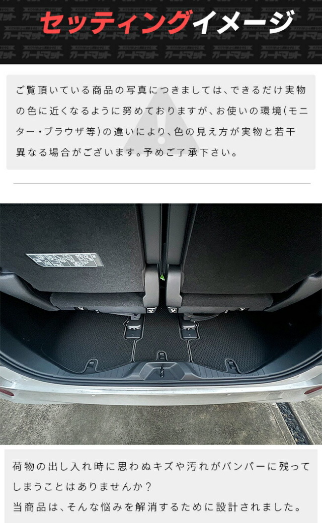 トヨタアルファード40系バンパーガードマットキックガード専用ア