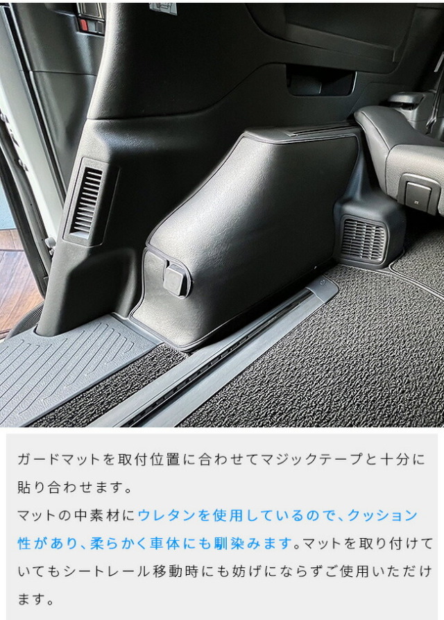 トヨタ新型アルファード40系ガードマットキックガードリヤ外側リ