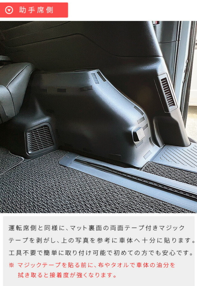 トヨタ新型アルファード40系ガードマットキックガードリヤ外側リ