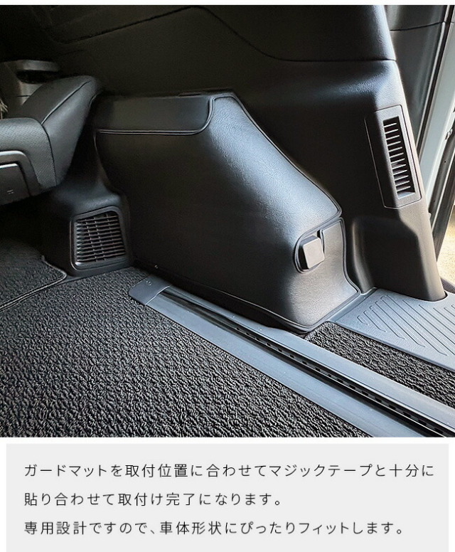 トヨタ新型アルファード40系ガードマットキックガードリヤ外側リ