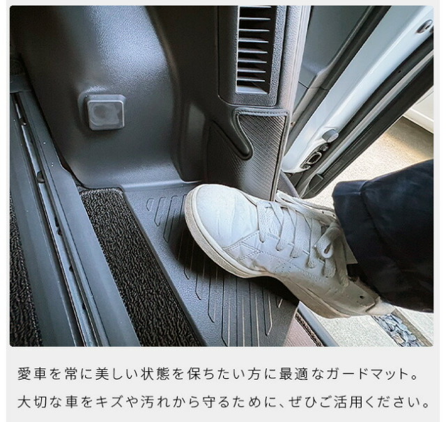 トヨタ新型アルファード40系ガードマットキックガードリヤ外側リ